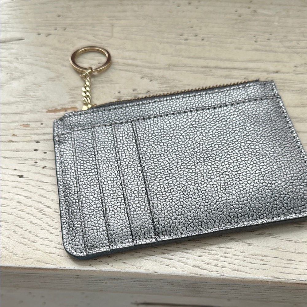 Silver Card Holder Wallet